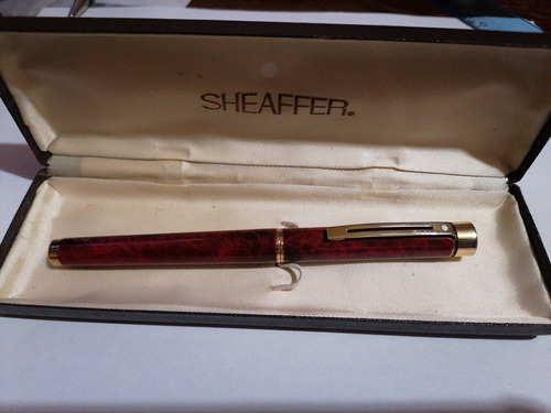 Ofrece. Lujosa Pluma Fuente Sheaffer Con Punto En Oro 14k. 