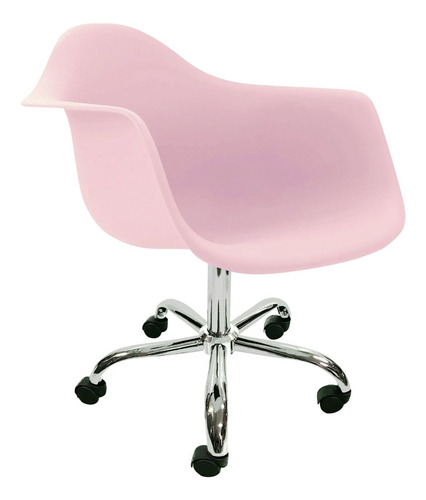 Sillon Eames Blanco Giratorio Para Pc Escritorio Ruedas