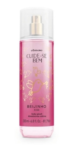 Body Splash Desodorante Colônia Cuide-se Bem Beijinho 200ml