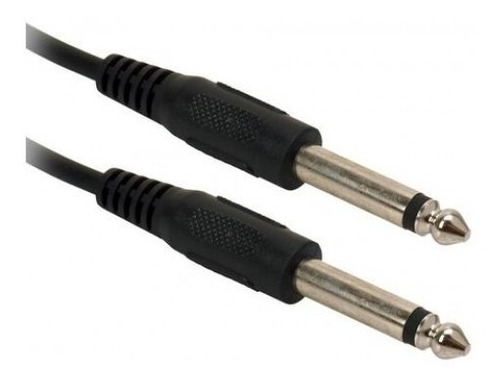 Cable Audio 3 Metros Mt Ficha Plug 6.5 Mono Macho 