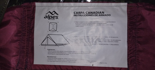 Carpa Canadiense Para 4 Personas.