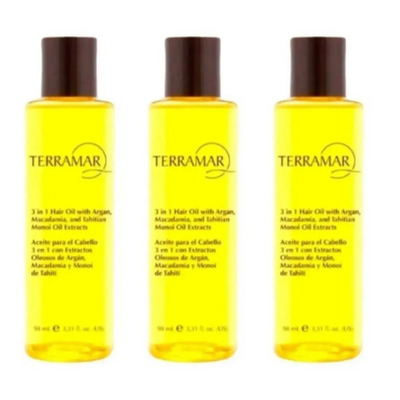 3 Pzs Óleo Capilar Terramar 98 Ml Argan Macadamia Monoi | Envío gratis