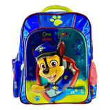 Mochila Paw Patrol Chase Original Tamaño Primaria