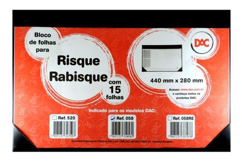 Risque Rabisque 440x280mm Com 15 Folhas Dac
