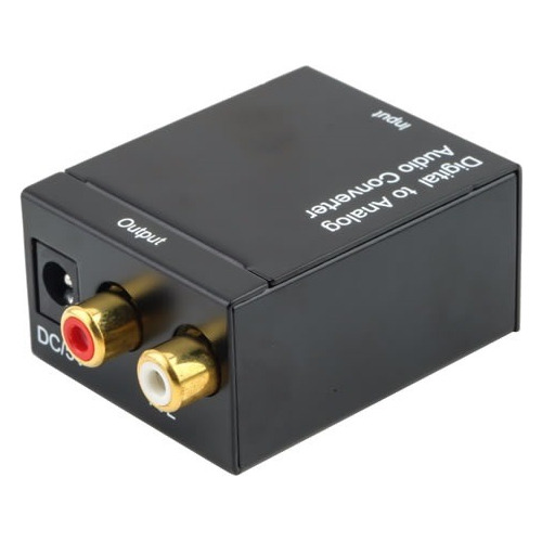 Adaptador Convertidor Digital A Analogico + Cable Optico