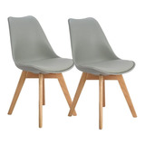 Pack 2 Sillas De Comedor Eames Tulip Gris Asiamerica