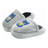 Pantufla Pequenos Pasos Niño Batman Gris Afelpada 18-19.5