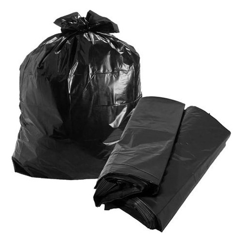 Saco De Lixo Reforçado Preto - Pacotes Com 1kg 