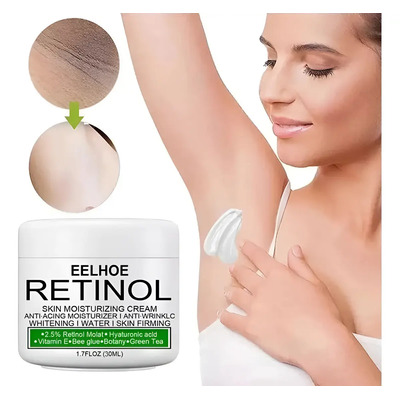 Crema Retinol Aclarante Zonas Intimas Axilas Bikini Rodillas Todo Tipo De Piel Noche
