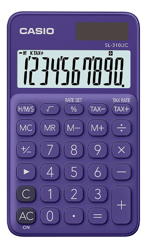 Calculadora Casio Portatil Sl-310uc-pl Color Morado