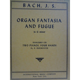 Partitura 2 Pianos Organ Fantasia And Fugue In G Minor Bach