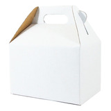 10 Cajas  Boxlunch Carton Jumbo Micro Blanco