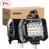 Barra De Luz Led Nilight, 2pc 4inch Triple Row Lights, 2pc 4