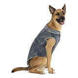 Chaleco Perro Denim Azul Canada Pooch, Grande