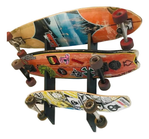 Soporte Skate, Longboard Exhibidor Longboard 3 Tablas!!