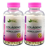 Colágeno Hidrolizado 350mg 500 Cápsulas, 2 Frascos Fnl