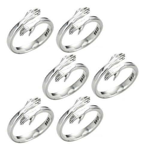 8 Anillos De Abrazo De Tamaño Ajustable For Regalo De Parej