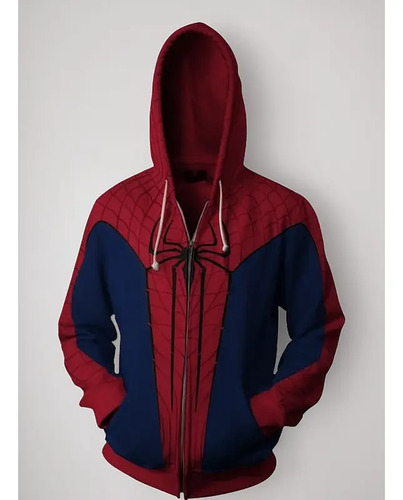 Spider - Man Mágico 3d Cremallera Sudadera Con Capucha