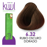 Tinte Kuul Profesional Tono K6.32 Rubio Oscuro Dorado + Pero