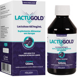Kit 10 Lactugold Lactulose Regulador Intestinal Fibra Ameixa Sabor Ameixa