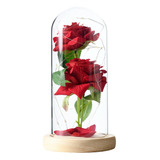 Rosa Led Eterna Roja, Regalo Perfecto La Bella Y La Bestia 1