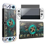 Kit De Proteção Tema Zelda Para Nintendo Switch Oled 