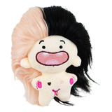 Colección De Muñecos De Peluche Divertidos Negro Y Rosa