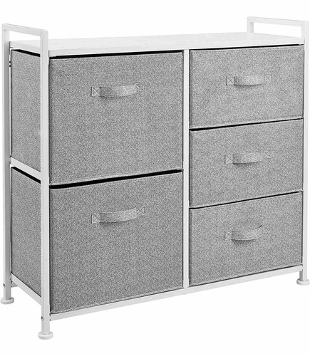Amazon Basics Fabric 5-drawer Storage Organizer Unit For  Aa