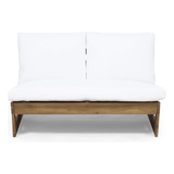 Gdfstudio Kaitlyn - Sofa Biplaza De Madera De Acacia Para Ex