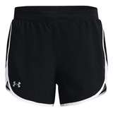 Short Running Ua Fly-by Elite 5'' Negro Mujer