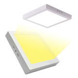 Panel Led 24w Cuadrado Sobreponer Luz Calida Certificados