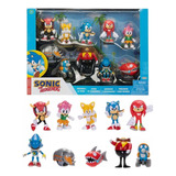 Pack C/ 10 Bonecos Sonic - 6,5cm - Amigos E Inimigos - Jakks