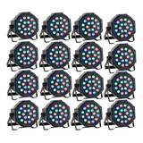 16 Cañon De Leds 18 Led 1w Dmx Automatico Audioritmico Rgb 