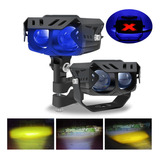 Par Faros De Lupa Luz Led Spot Luz Cinco Modospara Auto Moto