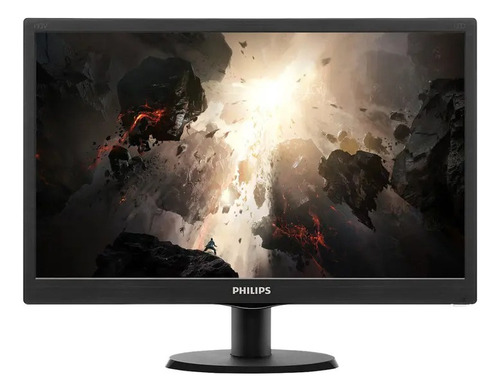 Monitor Philips V 193v5lhsb2 Lcd 18.5  Preto 100v/240v