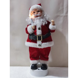 Santa Claus Musical Y Con Luz, Marca Telco De 43cm (vintage)