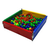 Cercadinho Piscina De Bolinhas 1,5 X 1,5m Infantil Colorida