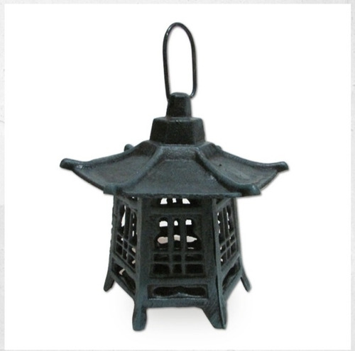 Farol Lámpara Candelabro Fierro Pagoda.