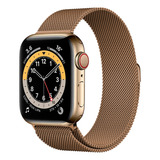 Correa Para Apple Watch Metálica Milanese Acero Inoxidable Ancho 42 Mm Color Cobre