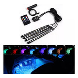 A Tira De 48 Luces Led Rgb C/control Remoto P/interior De