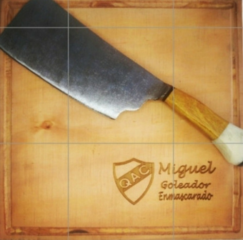 Tabla Asado Madera Parrilla Kit Asador Hacha Personalizada 