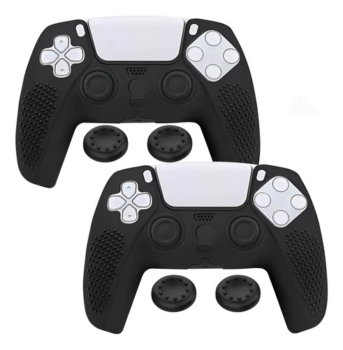 2pz Funda Protector Para Control Ps5 + 4 Gomas Joystick