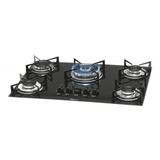 Fogão Cooktop Fischer 5 Bocas Tripla Chama Gás Mesa Vidro Pr