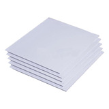 5x Tablero Artesanal 10cmx10cmx0.1cm 10cmx10cmx0.1cm Blanco