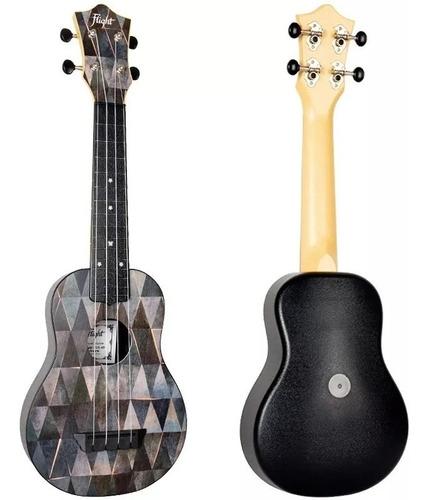 Ukulele Acústico Soprano Flight Tus-40 Arcana Negro