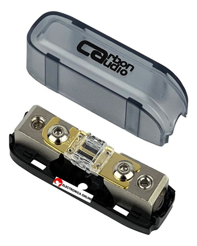 Porta Fusible Mini Anl Para Amplificador Con Fusible Carbon