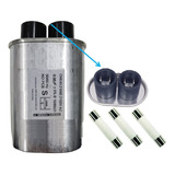 Kit Reparo Microondas Capacitor 0,95uf + 3 Fusivel 20a