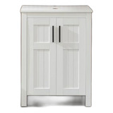 Vanity Uev Blanco 24  Con Combo De Lavabo, Moderno Gabinete 