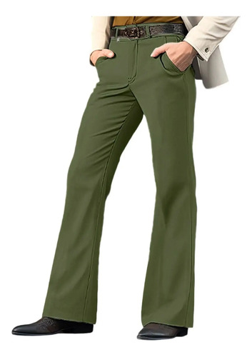 Pantalones Elegantes Para Hombre, Pantalones Acampanados, Bo | Envío gratis
