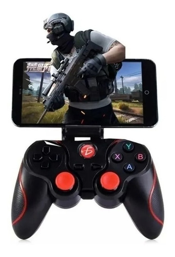 Control Celular Android Bluetooth Gamepad Con Soporte